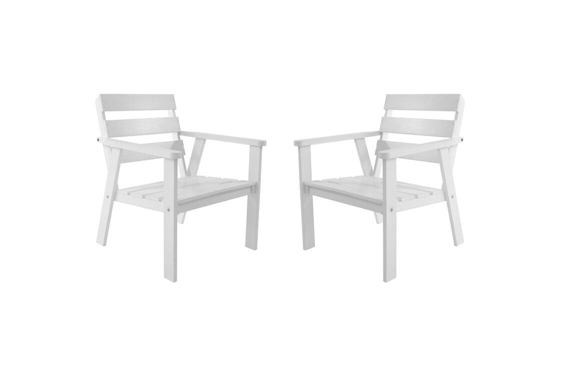 Atlanta Chairs Set, White chairs, chair, seat, seating, wooden, garden, patio, backyard, outdoor, garden furniture, UK, eco-conscious, Sanctuary, Sanctuary Lifestyle www.sanctuary-lifestyle.com